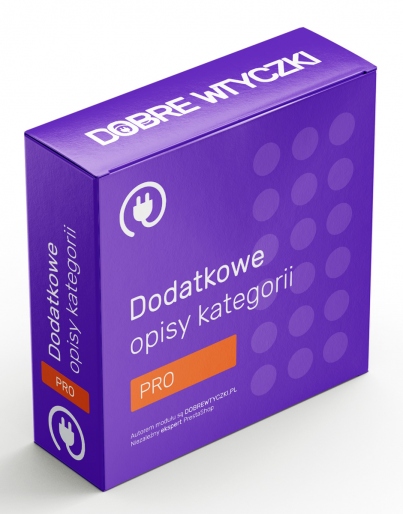 Dodatkowe opisy kategorii