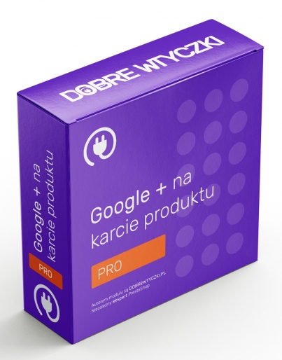 Google + na karcie produktu